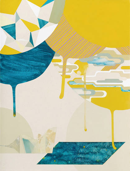 송미라, ‘시티 가든 #1(City Garden #1)’. 100 × 70cm, 캔버스에 유채, 아크릴 채색. 2016. 사진 = 송미라 작가