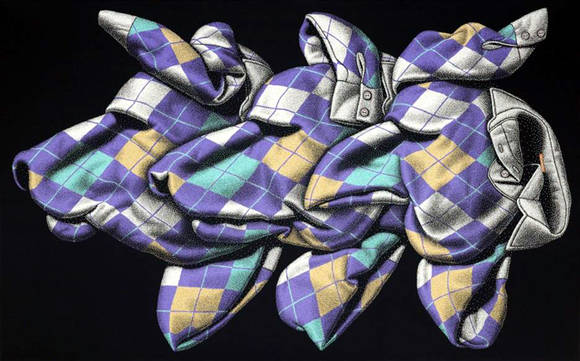 윤종석, '같은 피'. 캔버스에 아크릴릭, 291 x 182cm. 2010.