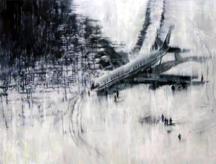 윤석원, '데클리네이션(Declination)'. 캔버스에 오일, 91 x 117cm. 2016.