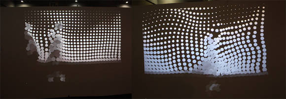 특별전 ‘미디어 월(Media Wall)’에 선보이는 홍성대 작가의 작품. ‘웨이브 밸런스(Wave Balance)' 사진=PLAS