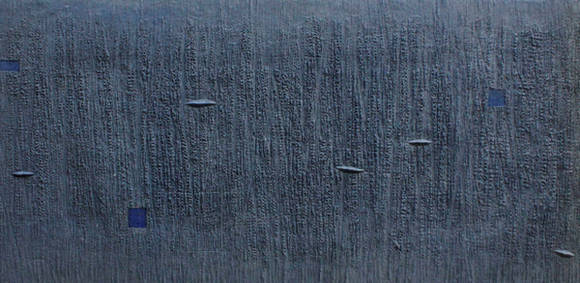 이창수, '라이프 - 네이쳐(Life - Nature)'. 한지, 천연염료, 73 x 150cm. 2016.