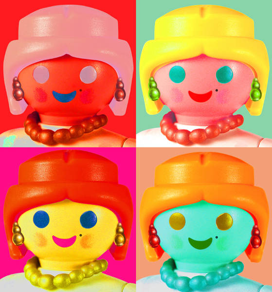 리처드 언글릭, '워홀(Warhol)'. 100 x 93cm. 2004.