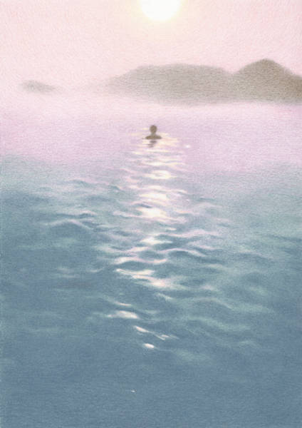 이수진, '스틸 워터(Still Water)'. 종이에 색연필, 25.7 x 18.2cm. 2016.