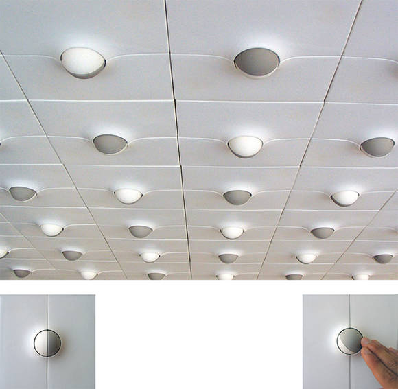 이경민, '로테이션 타일(Rotation tile)'. 세라믹, 2008.