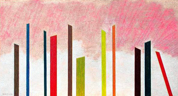 백순실, '음악에 바치는 송시(Ode to Music) 1602'. 캔버스에 오일, 아크릴릭, 150 x 270cm. 2016.(베토벤: 교향곡 제2번 D장조 op.36)