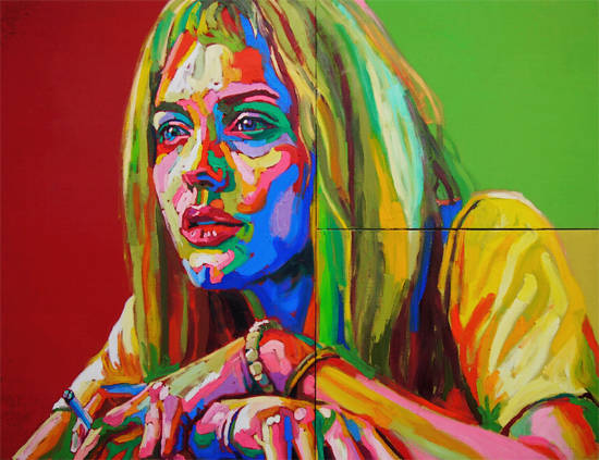 가수정, '담배피는 여자 2(Smoking Woman 2)'. 캔버스에 오일, 130.3 × 169.7cm. 2013.