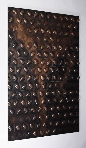 백한승, 'Modified Craft(수정된 공예) #1'. 동, MDF, 1840 x 1220 x 23 mm.