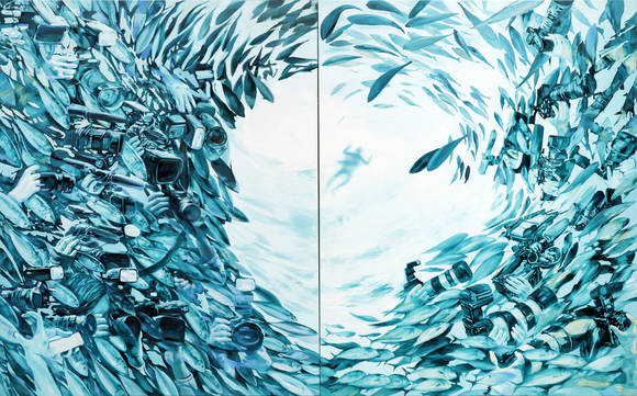 양혜진, '길을 잃다'. 162.2 x 260.6cm, 캔버스에 유채. 2015. (사진 = 윤아르떼)