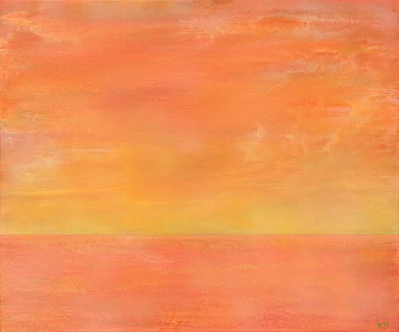 신주호, '심연(心淵)'. 천, 혼합재료, 60 x 76cm. 2016.