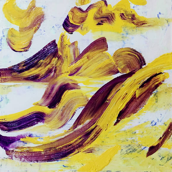 허효진, 'Meditative Roar of Crust of The Planet'. 20 × 20cm, 나무 위에 유화. 2016. (사진 = 핑크붓다)