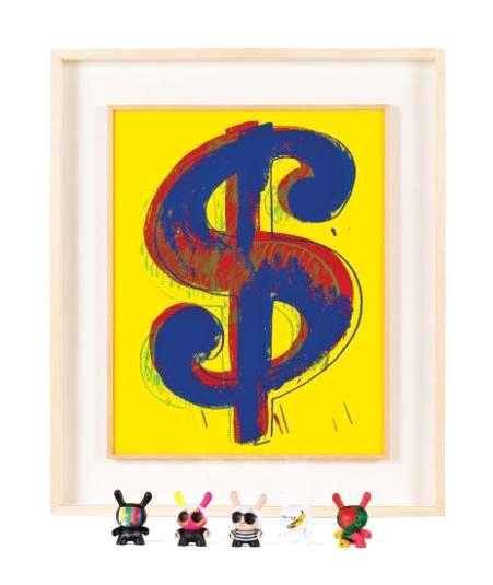 Lot.67, 앤디 워홀, '달러 사인(Dollar Sign)'. 스크린 프린트, 49 x 39cm. ed.302/1000, Sunday B. Morning.(사진=서울옥션)