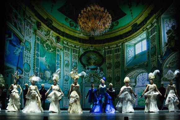 뮤지컬 '도리안 그레이'는 체코에서 직접 촬영한 영상들이 무대에 활용된다.(사진=씨제스컬쳐)