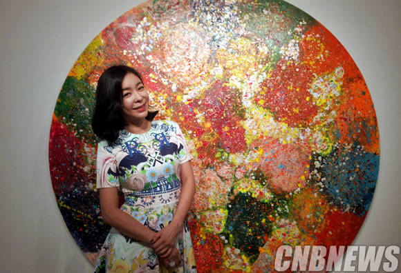 9월 두 번째 개인전 '뮤즈 오브 더 윈드'를 연 이혜영.(사진=김금영 기자)