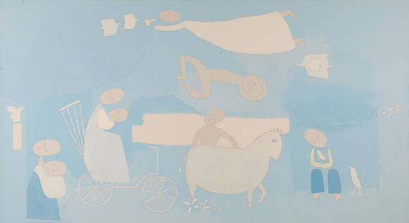 백영수, '귀로(Way back home)'. 캔버스에 오일, 200 x 360cm. 2008.