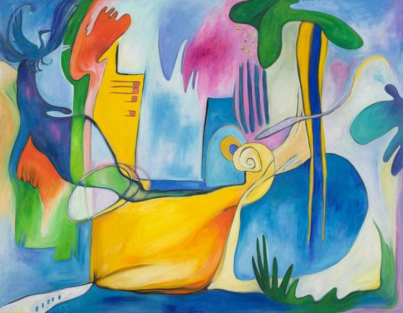 김미란, '내부섬광1'. 캔버스에 오일, 116.8 x 91cm. 2016. (사진 = 윤아르떼)