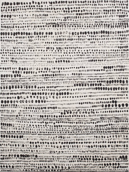 공은주, '블랫 닷 '16(BLACK DOT '16). 97 x 130cm, 캔버스에 복합 매체. 2016. (사진 = 아트리에)