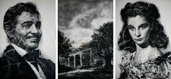 박영근 '더 씨너리 오브 피플(The Scenery of People) 5'. 캔버스에 오일, 273 x 116.8cm. 2007~2016.