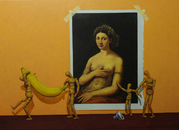 장필교, '하여간…'. 캔버스에 아크릴릭, 72.7 x 60.6cm. 2016.(사진=장필교 페이스북)