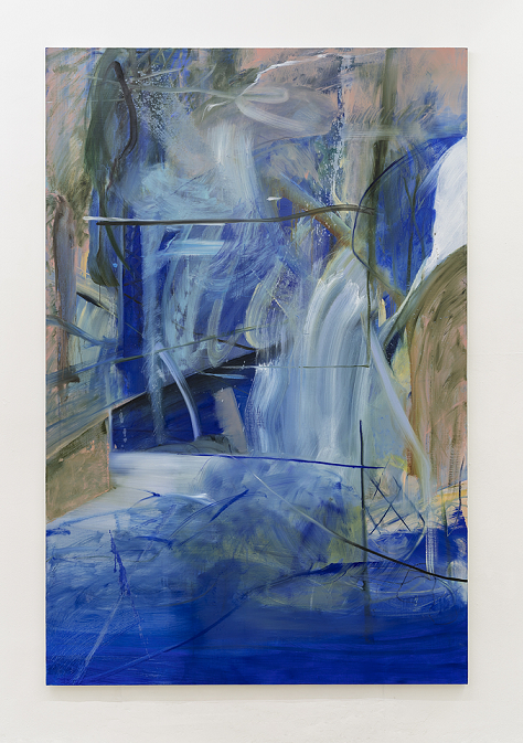 구지윤, '물, 수증기, 물'. 캔버스에 오일, 193.9 × 130.3cm. 2016. (사진 = 사루비아다방)