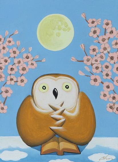 안윤모, '프레이어(Prayer)'. 캔버스에 아크릴, 24 x 33cm. 2016. (사진 = 갤러리조은)