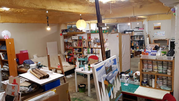 레인보우큐브의 공동 작업실 내부.(사진=레인보우큐브)