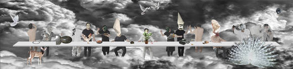 한호, '영원한 빛 - 21c 최후의 만찬'. 2016.