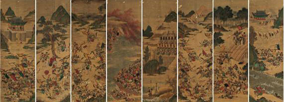 작자미상의 '삼국지연의도'는 추정가 4억~8억 원에 출품된다.(사진=서울옥션)