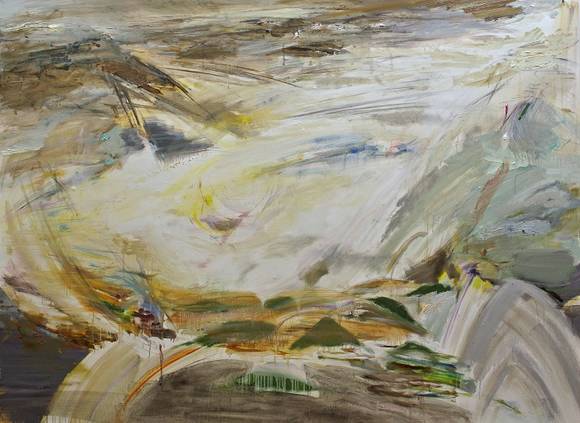 정석우, '능선을 보는 눈'. 캔버스에 오일, 145 x 200cm. 2016.