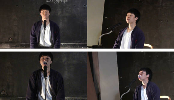 김다겸, '이사이'. 개구기, 치과용 레진, 비닐랩, 퍼포먼스, 기록 영상 캡처. 2009. (사진 = 김다겸 작가)