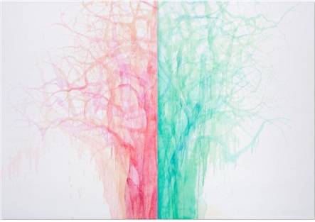 권다예, 'V’2-8'. 캔버스에 유화, 360 x 250cm. 2014. (사진 = 갤러리 도스)