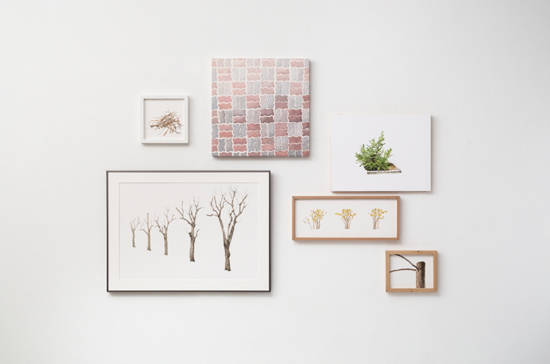 최윤지, '가로수의 라이프 사이클 봄 - 겨울'.