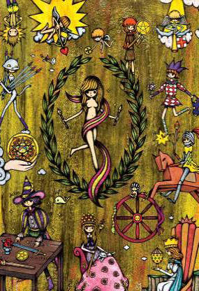 델로스, '더 캐릭터 오브 더 타로(The Characters of the Tarot)'. 디지털 프린트, 42 x 29.7cm. 2014.