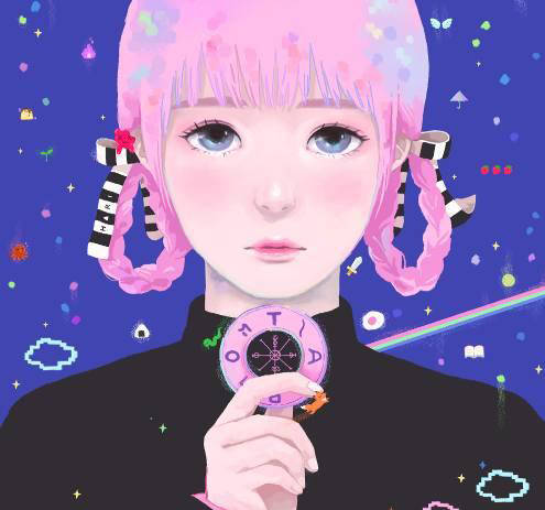 하리, '휠 오브 포춘(Wheel of Fortune)'. 디지털 프린트, 50.8 x 40.6cm. 2017.