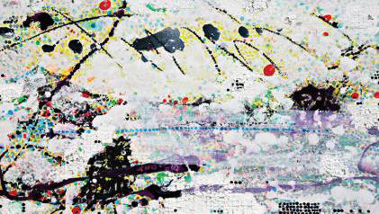 정용일, '무제(Untitled)'. 캔버스에 아크릴릭, 68 x 117cm. 2016.