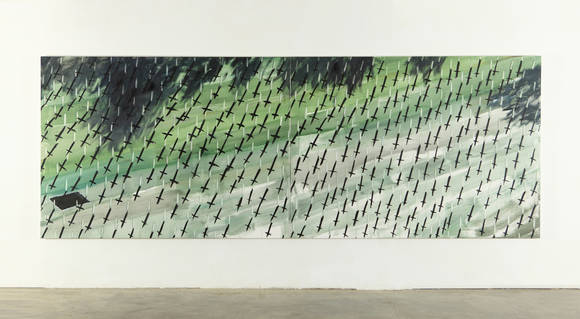 김가연, 'Untitled'. 캔버스 위에 유화. 140 x 388cm. 2015. (사진=아트스페이스 휴)