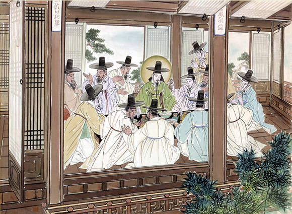 운보 김기창의 '예술의 생애' 중 '최후의 만찬'.(사진=서울미술관)