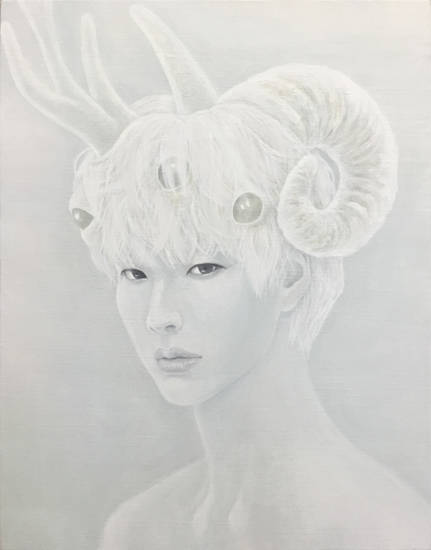심지예, '제의적 변주곡'. 전례색에 변화, 렌티큘러 필름, 59.5 x 48.3cm. 2015.