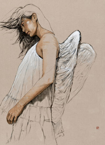 신영훈, '하드-보일드(Hard-boiled)'. 광목에 수묵담채(korean ink and color on linen), 200 x 145.5cm. 2017.