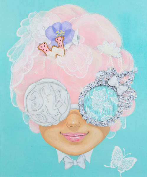 김지희, '디어 웨딩(Dear Wedding)'. 장지에 채색, 72 x 60cm. 2013.