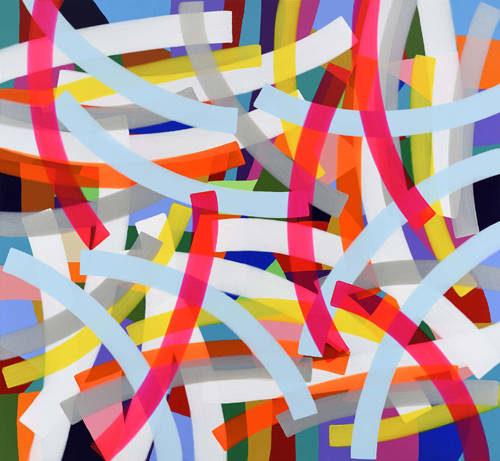 하태임, '통로(Un Passage) No.171001'. 캔버스에 아크릴릭, 230 x 250cm. 2016~2017.