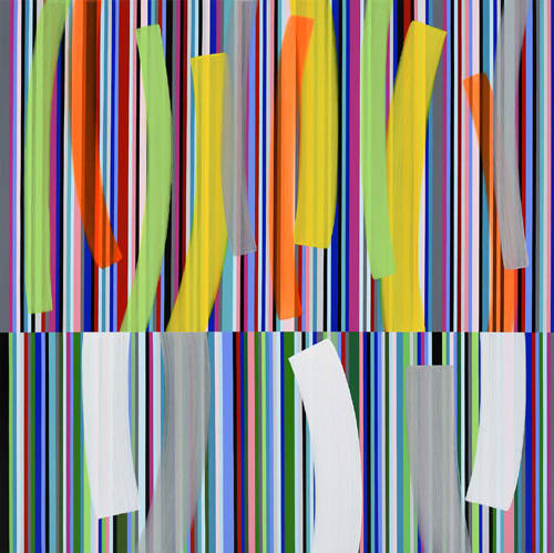 하태임, '통로(Un Passage) No.172001'. 캔버스에 아크릴릭, 150 x 150cm. 2017.