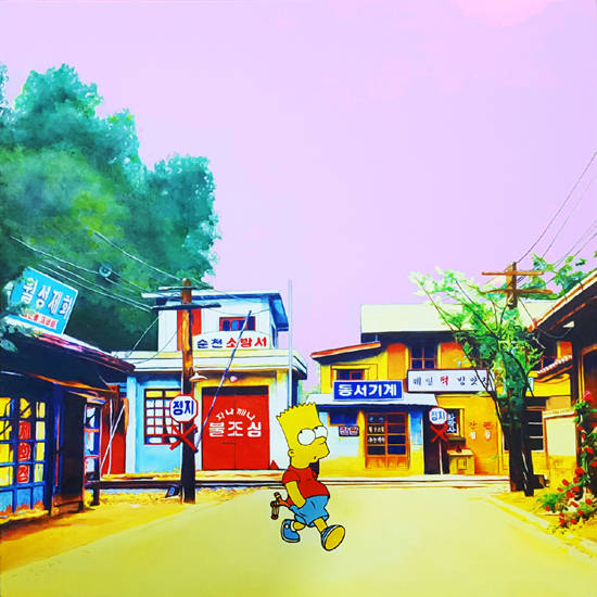 이종기, ‘순천’. 캔버스에 아크릴릭, 90 x 90cm. 2016.