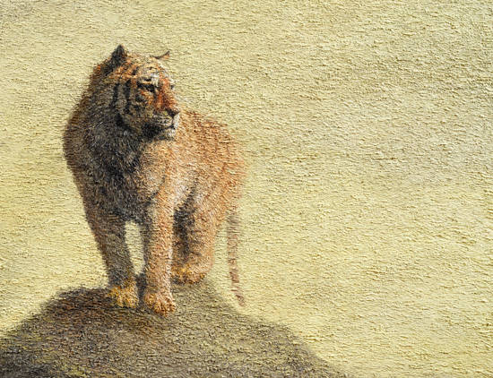 김남표, '순간적 풍경 - 닭살돋다(Instant Landscape - Goosebumps) #2'. 캔버스에 오일, 112.1 x 145.5cm. 2017.