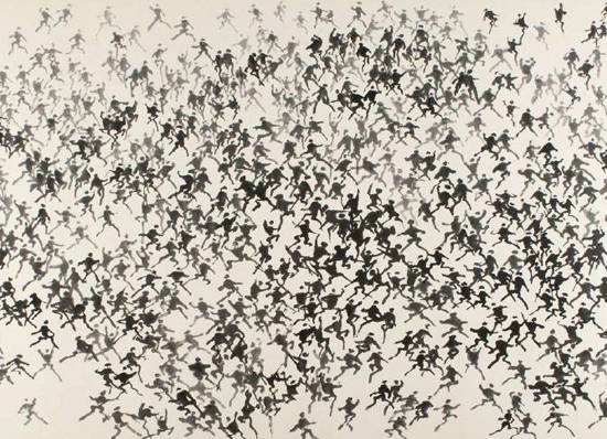 이응노, ‘무제’. 1987. © Musée Cernuschi Roger-Viollet - Adagp, Paris 2017.