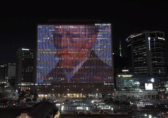 서울스퀘어에 '청년, 새로운 미래, 평창'을 주제로 한 청년 작가들의 미디어아트가 8월부터 펼쳐진다. 사진은 서울스퀘어.(사진=KPR)