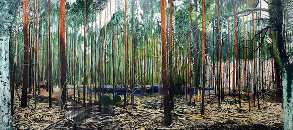 빈우혁, ‘포스트펜(Postfenn) 61’. 캔버스에 오일, 259 x 582cm. 2017.