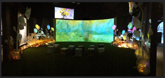 ‘모네, 빛을 그리다 전 - 두 번째 이야기’는 모네의 삶과 예술세계를 컨버전스 아트로 접근해 보여준다.(사진=본다빈치㈜)