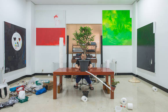 창동레지던시 2016년 14기였던 백현진 작가의 작업실 공간.(사진=국립현대미술관)